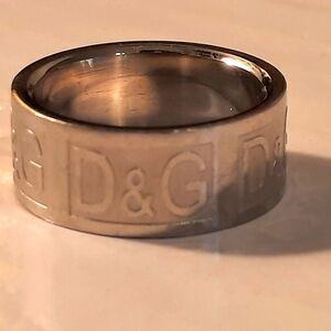 D&G Silver Jewelry Ring Modern Minimalist Design